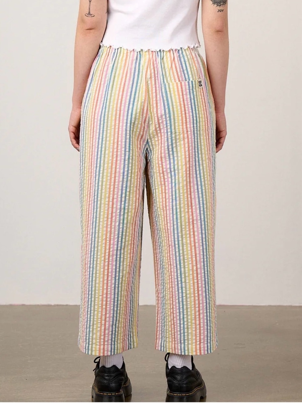 Lucy &yak wide leg cotton trousers - Picture 2 of 4